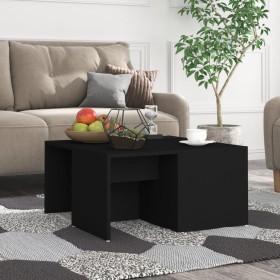 Coffee tables 4 pcs black plywood 33x33x33 cm by vidaXL, Coffee table - Ref: Foro24-806814, Price: 47,99 €, Discount: %