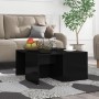 Set of 4 glossy black plywood coffee tables 33x33x33cm by vidaXL, Coffee table - Ref: Foro24-806820, Price: 50,05 €, Discount: %