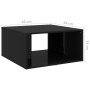 Set of 4 glossy black plywood coffee tables 33x33x33cm by vidaXL, Coffee table - Ref: Foro24-806820, Price: 50,05 €, Discount: %