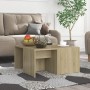 Coffee tables 4 pieces Sonoma oak plywood 33x33x33 cm by vidaXL, Coffee table - Ref: Foro24-806816, Price: 49,32 €, Discount: %