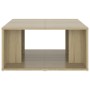 Coffee tables 4 pieces Sonoma oak plywood 33x33x33 cm by vidaXL, Coffee table - Ref: Foro24-806816, Price: 49,32 €, Discount: %