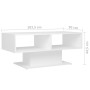 Couchtisch aus weißem Sperrholz, 103,5 x 50 x 44,5 cm von vidaXL, Couchtisch - Ref: Foro24-806822, Preis: 56,87 €, Rabatt: %