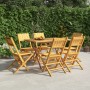 Folding garden chairs 6 pcs solid teak wood 47x61x90 cm by vidaXL, Garden chairs - Ref: Foro24-3155059, Price: 373,31 €, Disc...