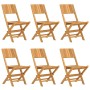 Folding garden chairs 6 pcs solid teak wood 47x61x90 cm by vidaXL, Garden chairs - Ref: Foro24-3155059, Price: 377,99 €, Disc...