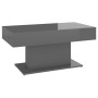 Glossy gray plywood coffee table 96x50x45 cm by vidaXL, Coffee table - Ref: Foro24-806839, Price: 90,99 €, Discount: %