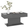 Glossy gray plywood coffee table 96x50x45 cm by vidaXL, Coffee table - Ref: Foro24-806839, Price: 90,99 €, Discount: %