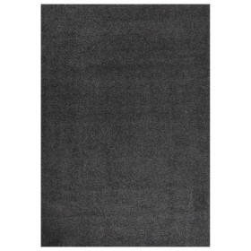 Alfombra de pelo largo gris antracita 140x200 cm de vidaXL, Alfombras - Ref: Foro24-342128, Precio: 70,08 €, Descuento: %