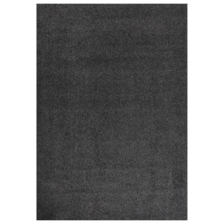 Alfombra de pelo largo gris antracita 140x200 cm de vidaXL, Alfombras - Ref: Foro24-342128, Precio: 70,99 €, Descuento: %