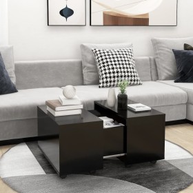 Black plywood coffee table 60x60x38 cm by vidaXL, Coffee table - Ref: Foro24-806859, Price: 58,91 €, Discount: %