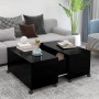 Black plywood coffee table 75x75x38 cm by vidaXL, Coffee table - Ref: Foro24-806868, Price: 73,70 €, Discount: %