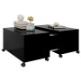 Black plywood coffee table 75x75x38 cm by vidaXL, Coffee table - Ref: Foro24-806868, Price: 73,70 €, Discount: %