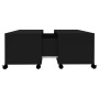 Black plywood coffee table 75x75x38 cm by vidaXL, Coffee table - Ref: Foro24-806868, Price: 73,70 €, Discount: %