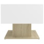 Mesa de centro contrachapada blanco y roble 103,5x50x44,5 cm de vidaXL, Mesas de centro - Ref: Foro24-806827, Precio: 59,76 €...