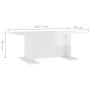 Couchtisch aus glänzend weißem Sperrholz, 103,5 x 60 x 40 cm von vidaXL, Couchtisch - Ref: Foro24-806846, Preis: 41,22 €, Rab...