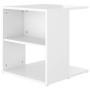 Glossy white plywood side table 45x45x48 cm by vidaXL, Side tables - Ref: Foro24-806810, Price: 28,99 €, Discount: %