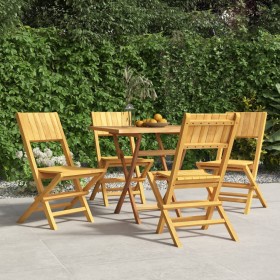 Folding garden chairs 4 pcs solid teak wood 47x61x90 cm by vidaXL, Garden chairs - Ref: Foro24-3155058, Price: 247,18 €, Disc...