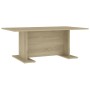 Mesa de centro madera contrachapada blanco roble 103,5x60x40cm de vidaXL, Mesas de centro - Ref: Foro24-806845, Precio: 39,68...