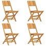 Folding garden chairs 4 pcs solid teak wood 47x61x90 cm by vidaXL, Garden chairs - Ref: Foro24-3155058, Price: 247,18 €, Disc...