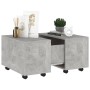 Mesa de centro madera contrachapada gris hormigón 60x60x38 cm de vidaXL, Mesas de centro - Ref: Foro24-806862, Precio: 74,99 ...