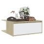 White and oak plywood coffee table 80x80x31 cm by vidaXL, Coffee table - Ref: Foro24-806881, Price: 68,99 €, Discount: %