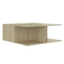 Mesa de centro madera contrachapada blanco y roble 80x80x31 cm de vidaXL, Mesas de centro - Ref: Foro24-806881, Precio: 68,99...