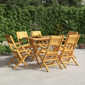 Faltbare Gartenstühle 6 Stk. massives Teakholz 55x61x90 cm von vidaXL, Gartenstühle - Ref: Foro24-3155062, Preis: 435,99 €, R...