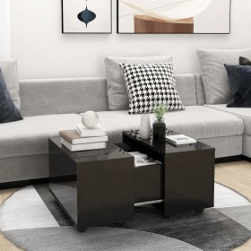 Glossy black plywood coffee table 60x60x38 cm by vidaXL, Coffee table - Ref: Foro24-806865, Price: 67,31 €, Discount: %