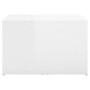 Mesas de centro apilables 3 piezas blanco brillo 60x60x38 cm de vidaXL, Mesas de centro - Ref: Foro24-806900, Precio: 50,51 €...