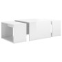 Stackable coffee tables 3 pieces glossy white 60x60x38 cm by vidaXL, Coffee table - Ref: Foro24-806900, Price: 50,99 €, Disco...