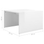 Stapelbare Couchtische 3 Stück glänzend weiß 60x60x38 cm von vidaXL, Couchtisch - Ref: Foro24-806900, Preis: 50,51 €, Rabatt: %