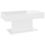 Glossy white plywood coffee table 96x50x45cm by vidaXL, Coffee table - Ref: Foro24-806837, Price: 89,43 €, Discount: %