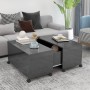 Glossy gray plywood coffee table 75x75x38 cm by vidaXL, Coffee table - Ref: Foro24-806875, Price: 77,99 €, Discount: %