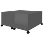 Glossy gray plywood coffee table 75x75x38 cm by vidaXL, Coffee table - Ref: Foro24-806875, Price: 77,99 €, Discount: %