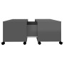 Glossy gray plywood coffee table 75x75x38 cm by vidaXL, Coffee table - Ref: Foro24-806875, Price: 77,99 €, Discount: %