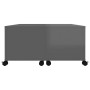 Glossy gray plywood coffee table 75x75x38 cm by vidaXL, Coffee table - Ref: Foro24-806875, Price: 77,99 €, Discount: %