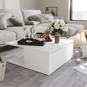 White plywood coffee table 80x80x31 cm by vidaXL, Coffee table - Ref: Foro24-806876, Price: 81,99 €, Discount: %