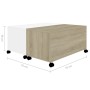 Couchtisch aus Sperrholz in Weiß und Eiche, 75 x 75 x 38 cm von vidaXL, Couchtisch - Ref: Foro24-806872, Preis: 68,28 €, Raba...