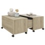 Mesa de centro madera contrachapada roble Sonoma 75x75x38 cm de vidaXL, Mesas de centro - Ref: Foro24-806870, Precio: 77,99 €...