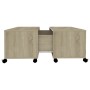 Mesa de centro madera contrachapada roble Sonoma 75x75x38 cm de vidaXL, Mesas de centro - Ref: Foro24-806870, Precio: 77,99 €...