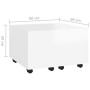 Couchtisch aus glänzend weißem Sperrholz, 60 x 60 x 38 cm von vidaXL, Couchtisch - Ref: Foro24-806864, Preis: 68,40 €, Rabatt: %