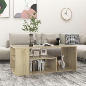 Sonoma oak plywood coffee table 100x50x40 cm by vidaXL, Coffee table - Ref: Foro24-806924, Price: 54,99 €, Discount: %