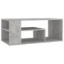 Grauer Couchtisch aus Holzwerkstoff Beton 100x50x40 cm von vidaXL, Couchtisch - Ref: Foro24-806925, Preis: 53,82 €, Rabatt: %