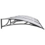 Black polycarbonate door canopy 300x100 cm by vidaXL, Awnings - Ref: Foro24-153569, Price: 112,18 €, Discount: %