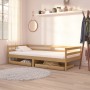 Drawers for sofa bed 2 pieces solid honey brown pine wood by vidaXL, Beds and accessories - Ref: Foro24-806973, Price: 70,56 ...