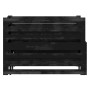 Removable sofa bed solid black pine wood 2x(90x200) cm by vidaXL, Beds and slatted bases - Ref: Foro24-806969, Price: 200,68 ...