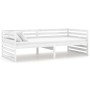 Sofá cama de madera maciza de pino blanco 90x200 cm de vidaXL, Camas y somieres - Ref: Foro24-806946, Precio: 131,99 €, Descu...