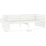 Sofá cama de madera maciza de pino blanco 90x200 cm de vidaXL, Camas y somieres - Ref: Foro24-806946, Precio: 131,99 €, Descu...