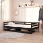 Cajones para sofá cama 2 piezas madera maciza de pino negro de vidaXL, Camas y accesorios - Ref: Foro24-806974, Precio: 55,39...