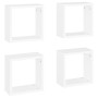 Estantes cubo de pared 4 unidades blanco 30x15x30 cm de vidaXL, Estantes y estanterías - Ref: Foro24-806999, Precio: 37,90 €,...