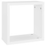 Estantes cubo de pared 4 unidades blanco 30x15x30 cm de vidaXL, Estantes y estanterías - Ref: Foro24-806999, Precio: 37,90 €,...